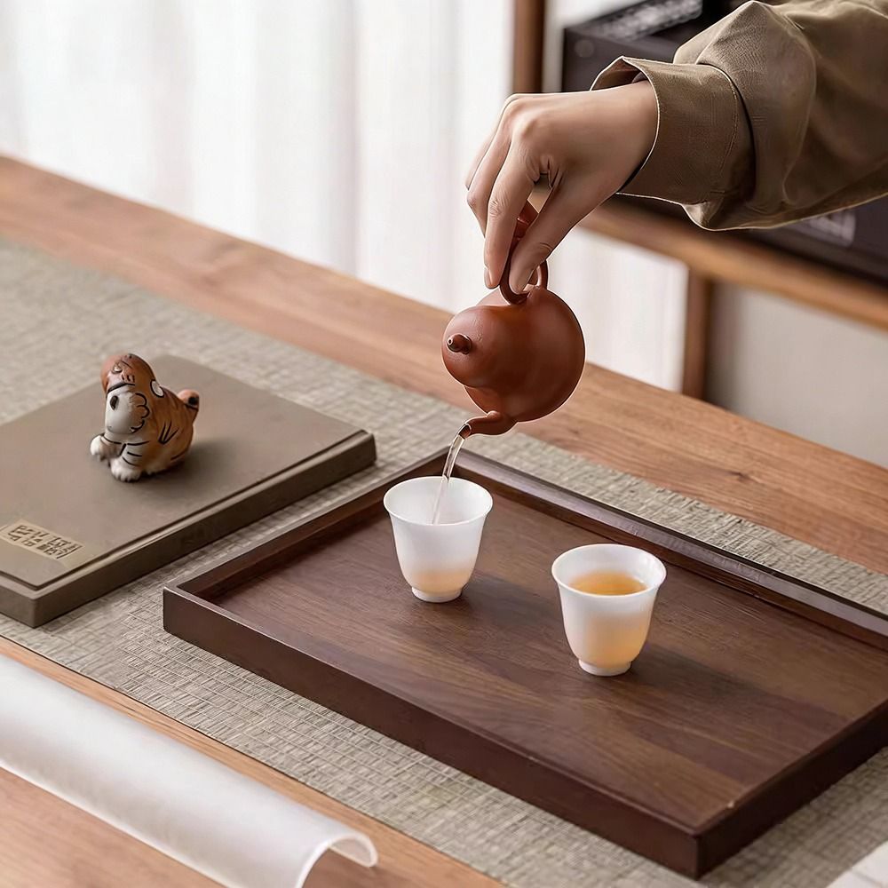 Wooden Serving Tray - Decorate Tray Natural Bamboo Bamboo Wooden