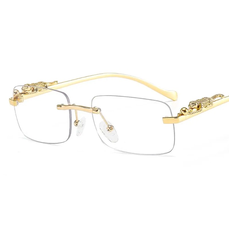 Luxury Zone - Rimless Square Sunglasses Women Men Luxury