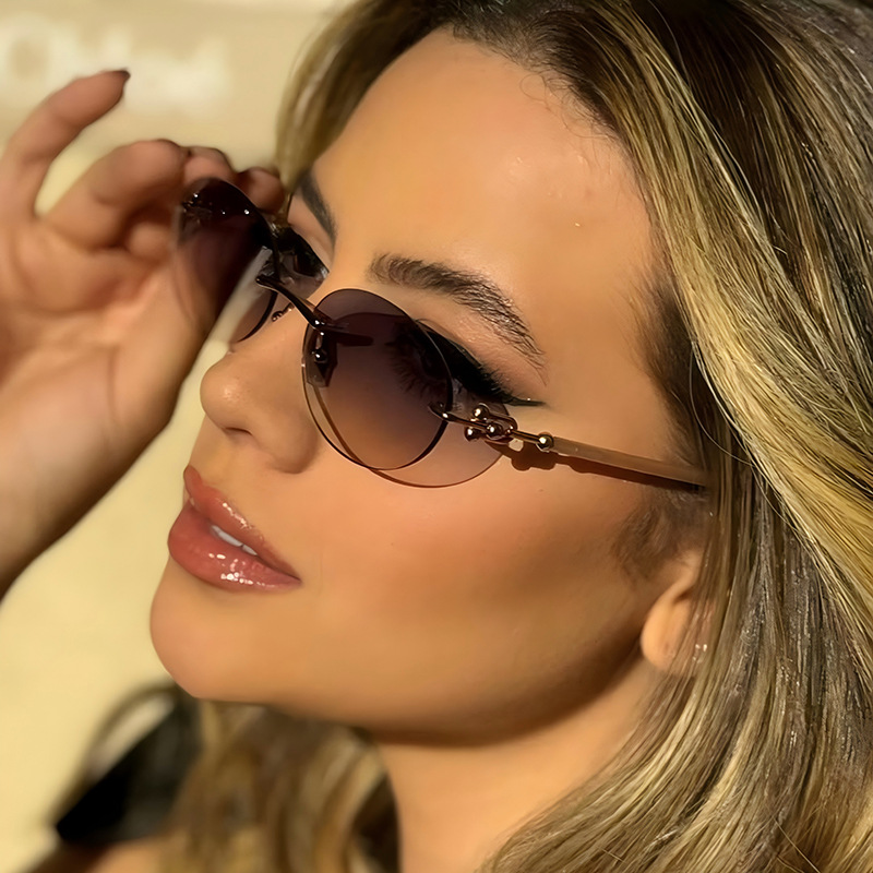 New Metal Frameless Oval Woman - Luxury Zone 评论和价格
