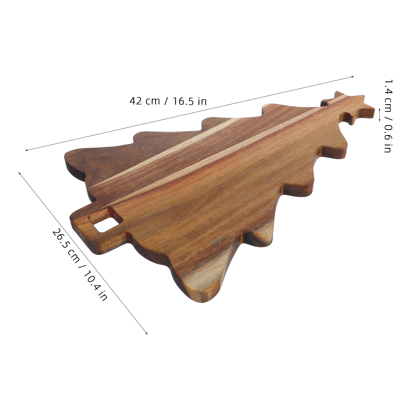 Christmas Tree Wood Cutting Bo - Wooden Serving Tray 评论和价格