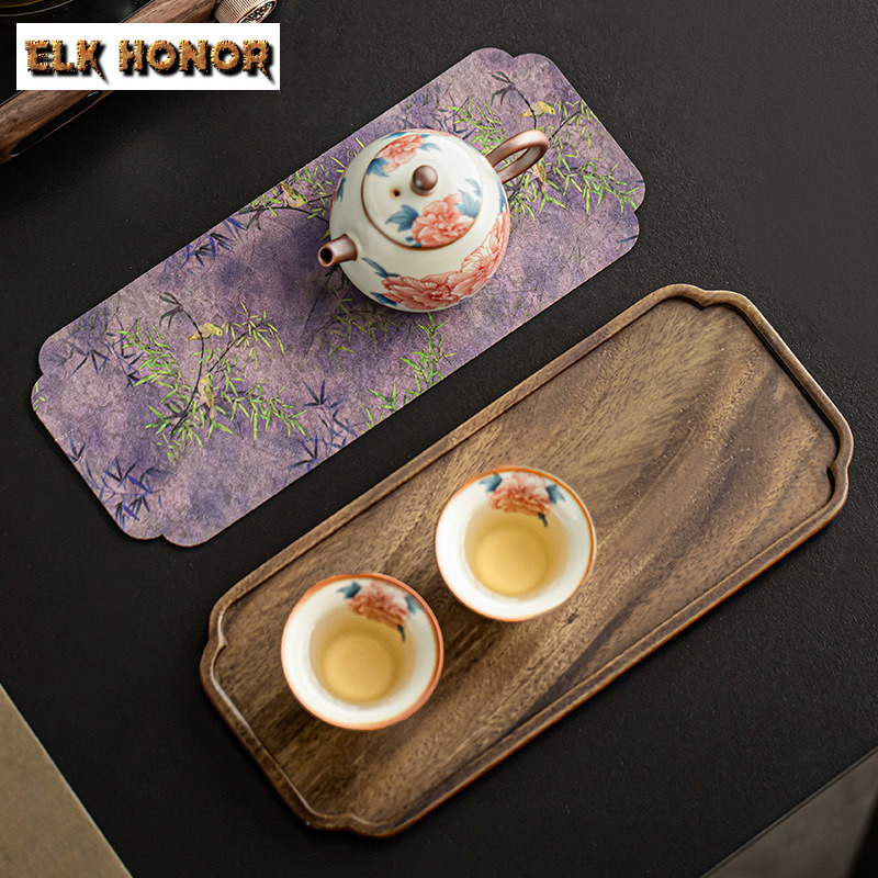 Retro Walnut Solid Wood Pot Be - Wooden Serving Tray 评论和价格