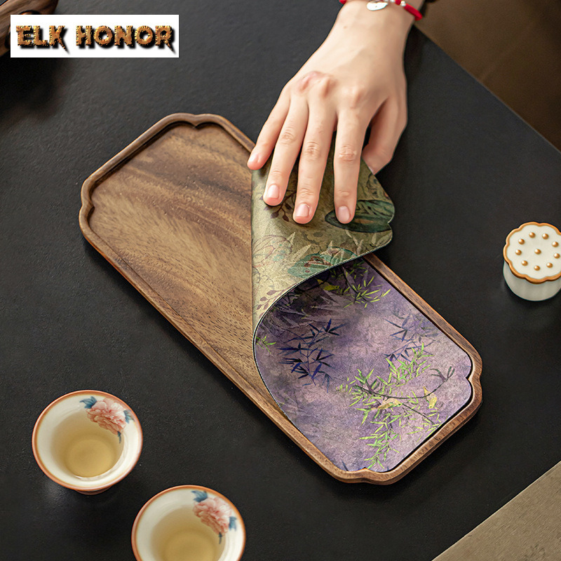 Retro Walnut Solid Wood Pot Be - Wooden Serving Tray 评论和价格