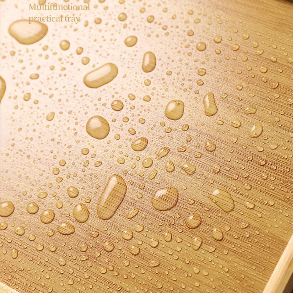Decorate Tray Natural Bamboo B - Wooden Serving Tray 评论和价格
