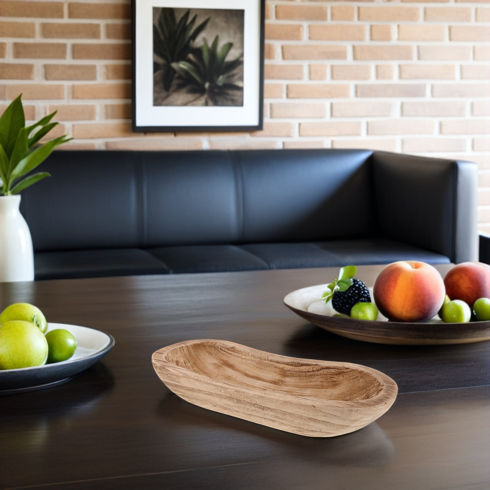 Rustic Wood Table Centerpiece  - Wooden Serving Tray 评论和价格