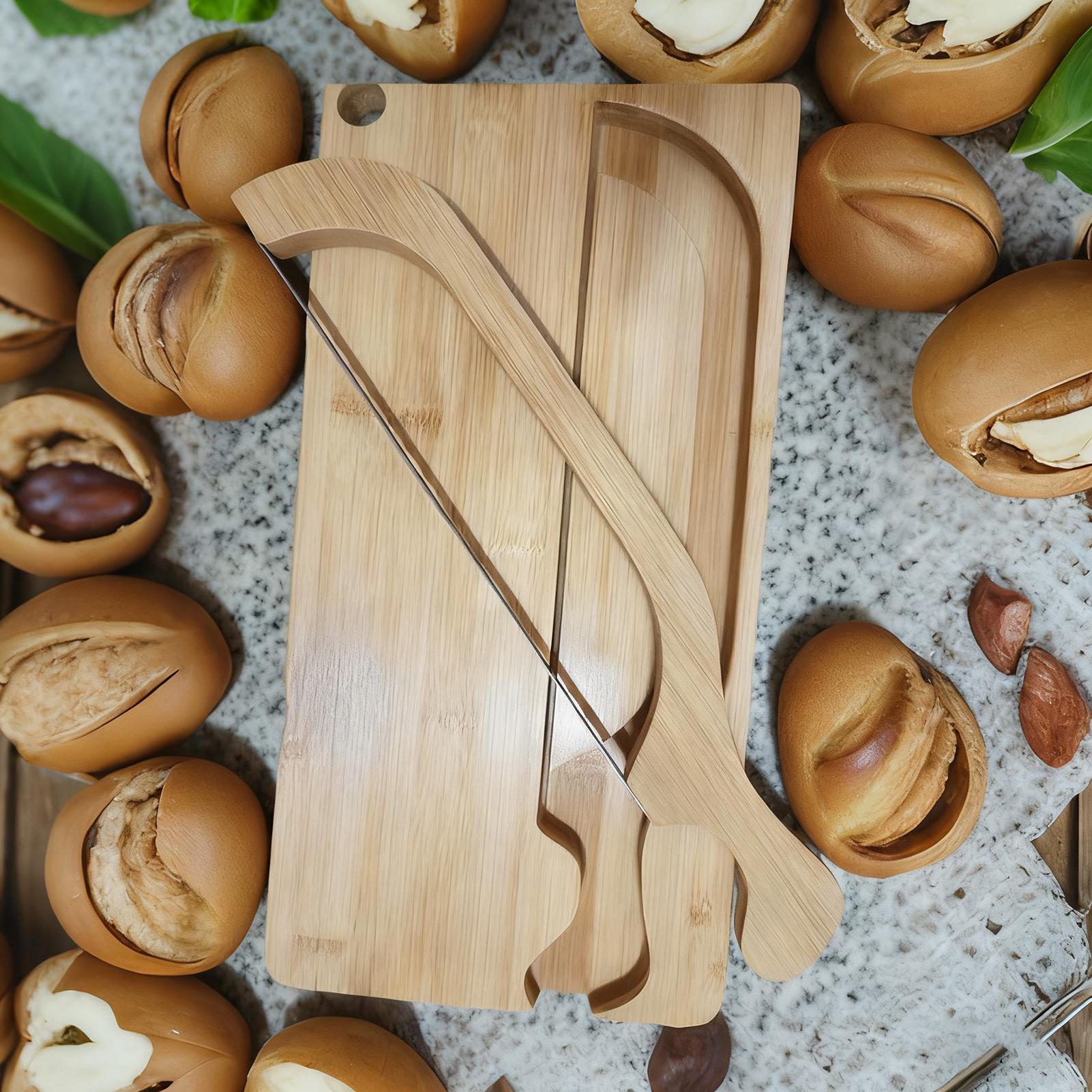Bread Cutter For Sourdough Por - Wooden Serving Tray 评论和价格