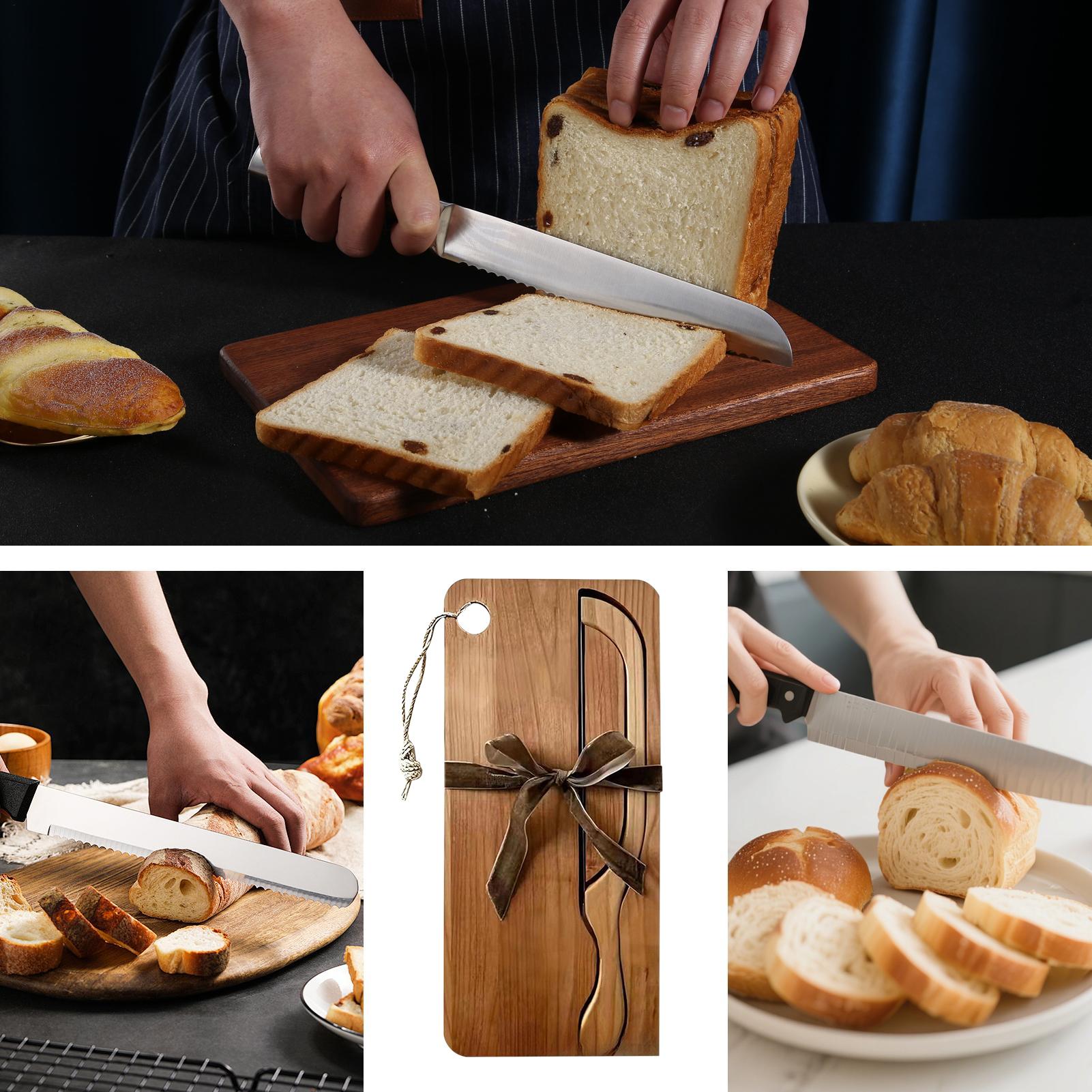 Bread Cutter For Sourdough Por - Wooden Serving Tray 评论和价格