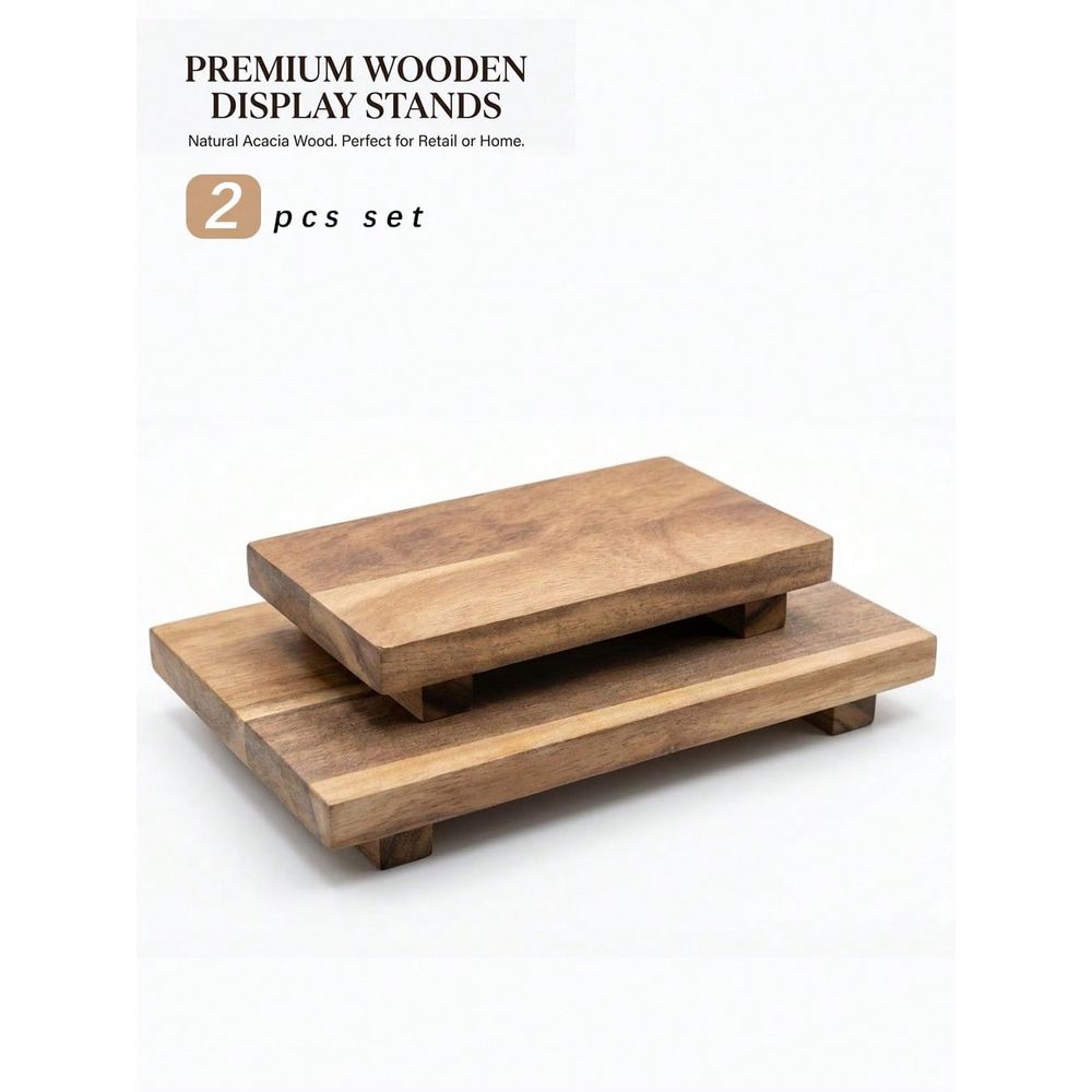 Pcs Set Twine Footed Wood Serv - Wooden Serving Tray 评论和价格