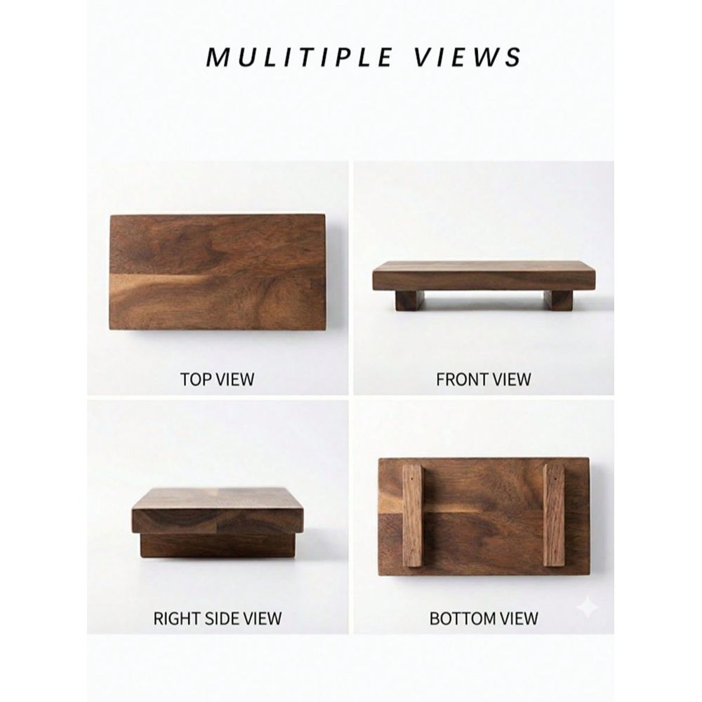 Pcs Set Twine Footed Wood Serv - Wooden Serving Tray 评论和价格
