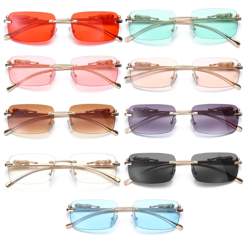 Rimless Square Sunglasses Wome - Luxury Zone 评论和价格